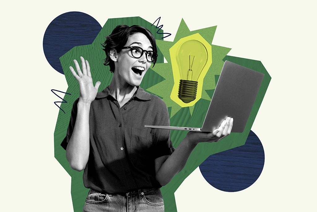 Joven emprendedor estudiante desarrollando su startup y aprendiendo a emprender con herramientas digitales en una laptop, rompiendo con la educación tradicional