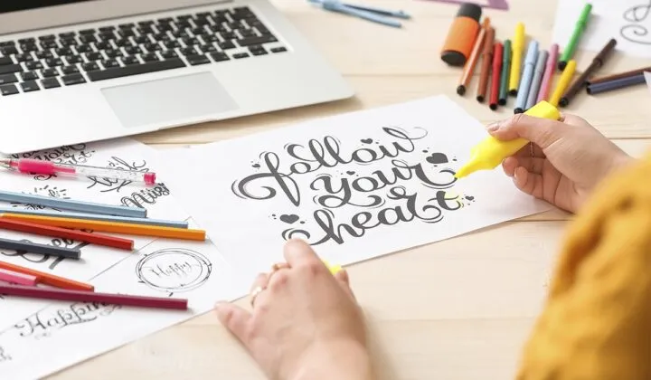 Diferencias y características de la caligrafía y lettering