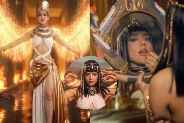 Doris Jocelyn posa con su maquillaje de Cleopatra tras batir el record doris jocelyn trend cleopatra en TikTok, alcanzando 100 millones de reproducciones en un día