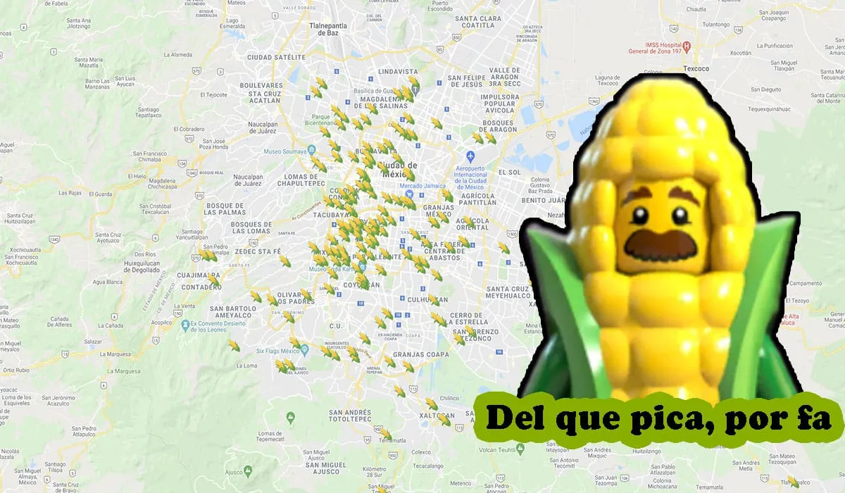 Elotes y esquites: este es el mapa de la CDMX para ubicar tu puesto más cercano