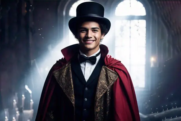 joven vestido de Houdinni representando el escapismo emocional que puede haber en diferentes tipos de relaciones personales