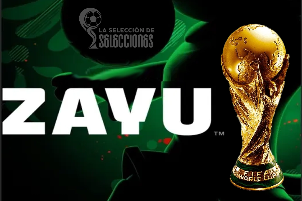 Imagen de Zayu, la mascota Mundial 2026 que representa a México, un jaguar antropomórfico con la camiseta verde número 9
