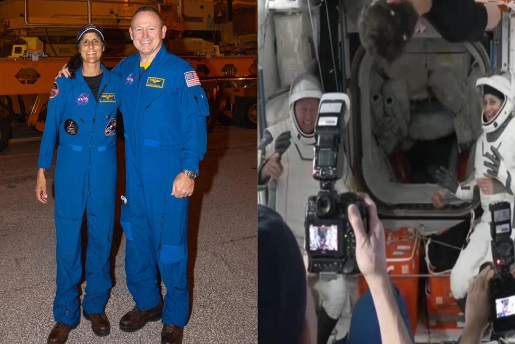 Los astronautas varados en la estación espacial luego de 287 dias