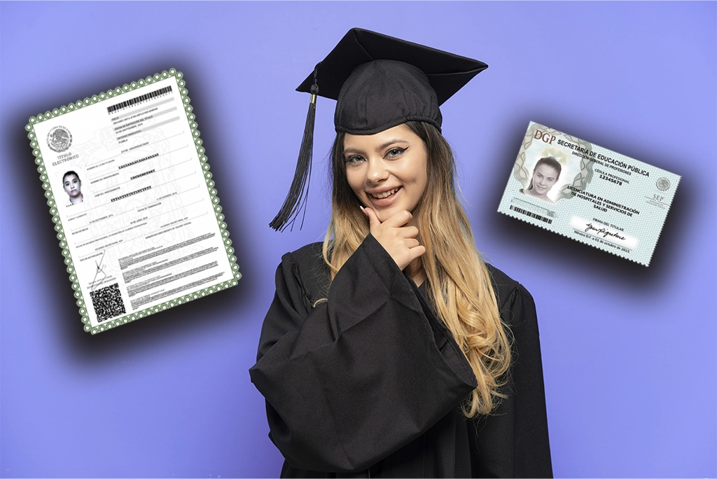 Joven universitaria feliz porque es posible que desaparezca el costo del título y cédula profesional