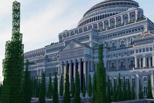 biblioteca-en-videojuego-Minecraft-con-informacion-prohibida