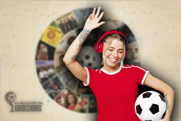 portadas de discos y artistas de las canciones oficiales de los Mundiales de fútbol, desde Los Ramblers en 1962 hasta los artistas de Qatar 2022