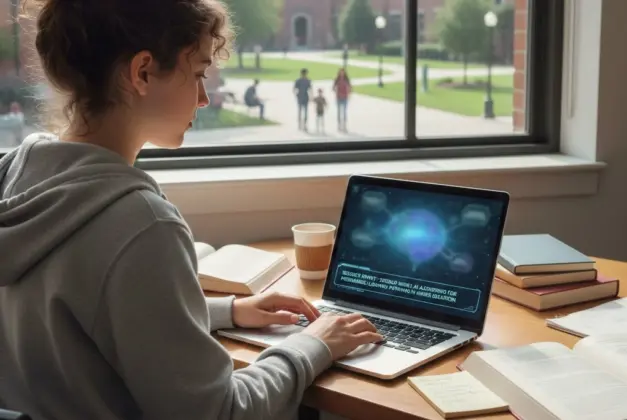 joven estudiante mostrando su chip con internet gratis que obtuvo cumpliendo los requisitos.