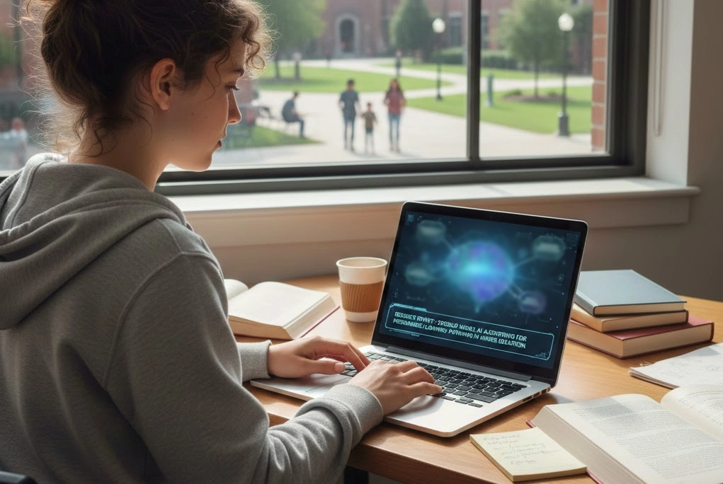 joven estudiante mostrando su chip con internet gratis que obtuvo cumpliendo los requisitos.