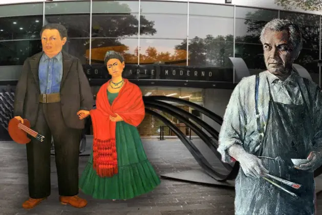Frida Kahlo, Diego Rivera y Rufino Tamayo en el Museo de Arte Moderno "Relatos modernos" con la Colección Gelman Santander.