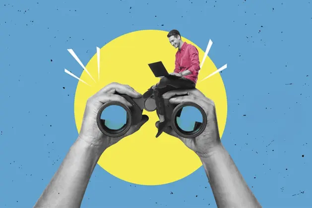 Joven profesional trabajando en un proyecto que combina ciencia y arte, ilustrando la fusión entre creatividad y tecnología en carreras innovadoras.